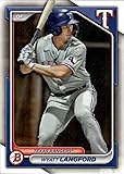 2024 Bowman Prospects #BP-64 Wyatt Langford Texas Rangers RC Rookie Official Baseball Base Paper Trading Card