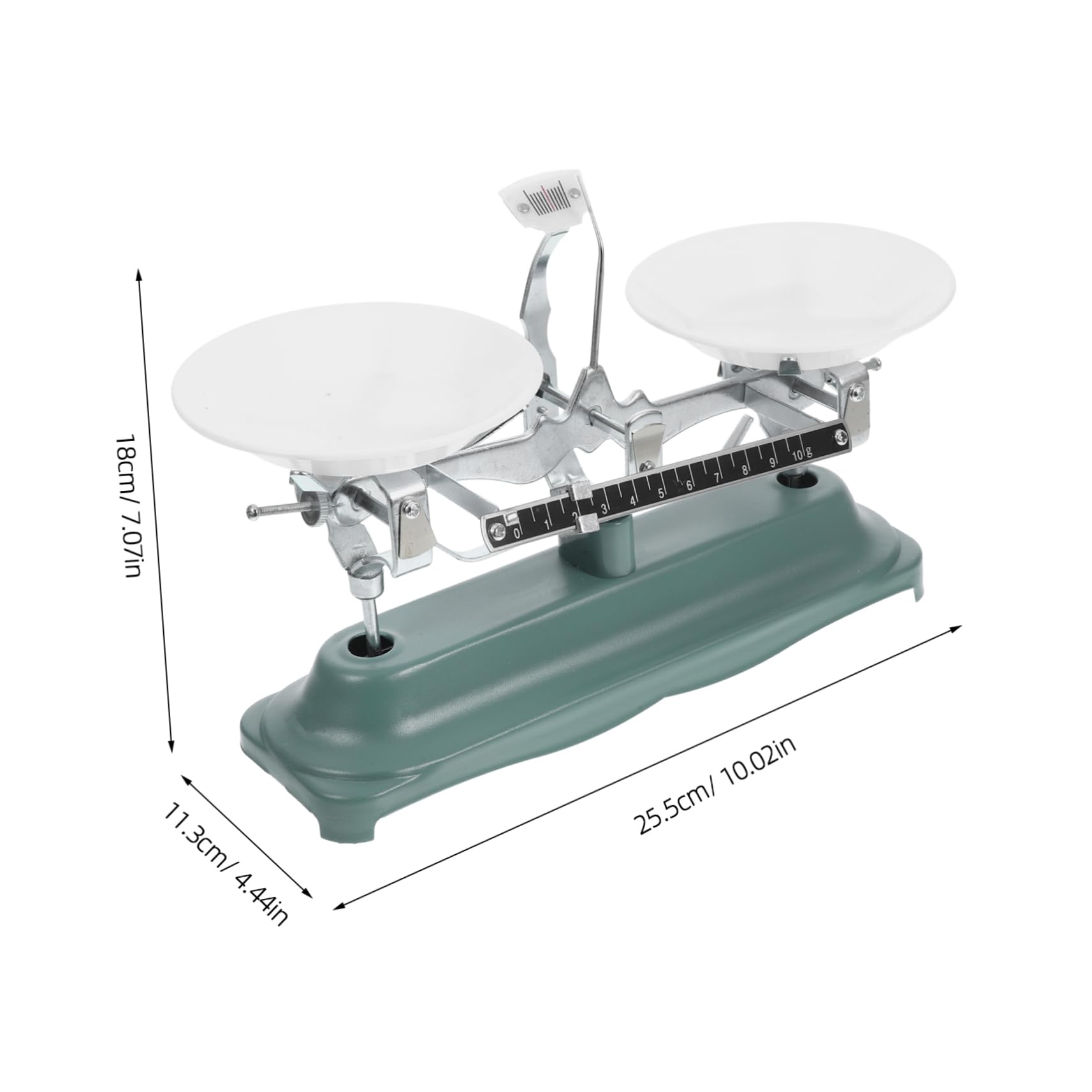 FUNOMOCYA 1 Set Laboratory Triple Beam Balance Scale Aluminum Alloy Abs Triple Beam Balance Portable Triple Beam Scale Laboratory Balance Scale Rubber