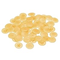 Vista 17 de uxcell Cubiertas de tapa de rosca, 80 piezas de 0.657 x 0.169 in de plástico para tornillos de rosca Phillips Cam Tornillo autorroscante, marrón café