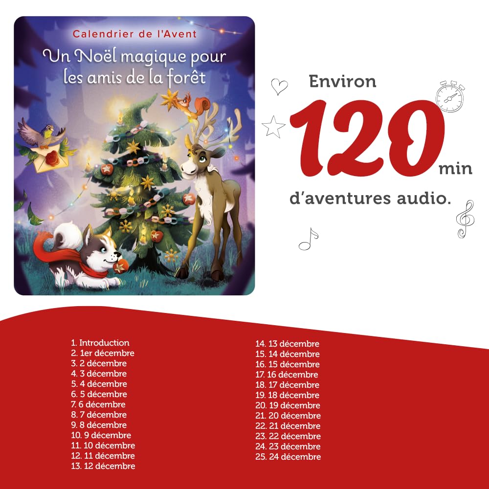 Figurine audio Tonies Husky Un Noël magique pour les amis de la forêt