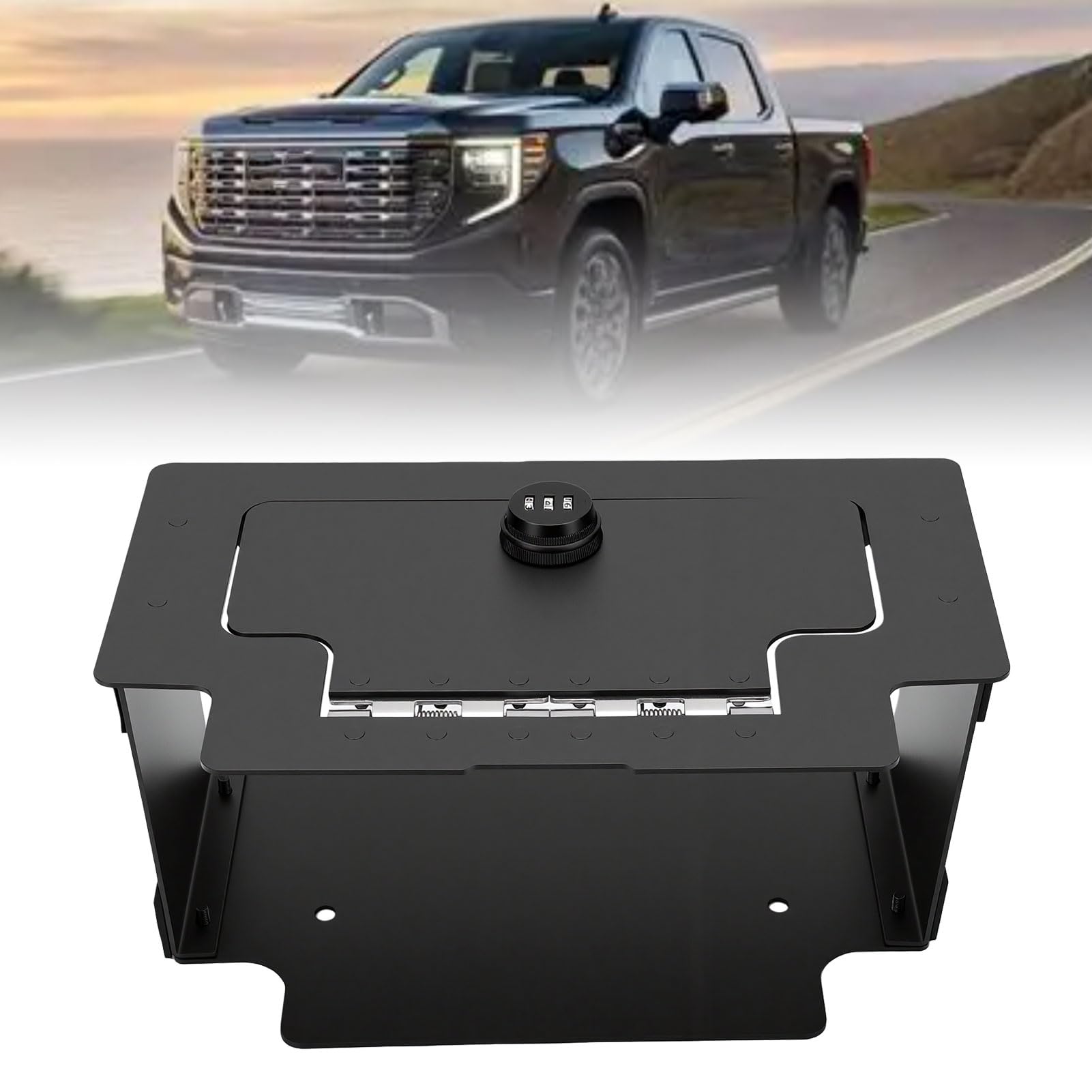 Przenośny Sejf do Konsoli środkowej Pasujący do GMC Sierra 2023-2026