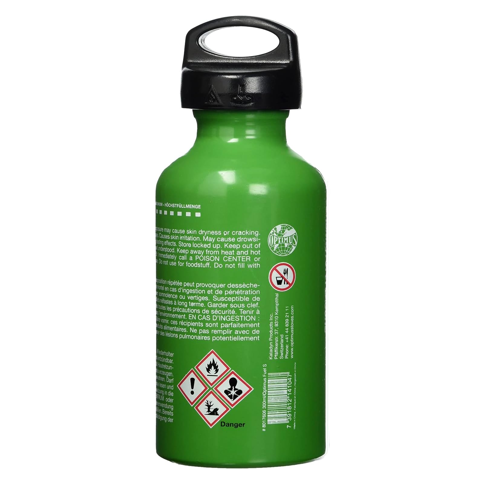 Optimus Tactical Bouteille De Carburant Avec Sécurité Enfant - 0,6L Ou 1,0L Aluminium