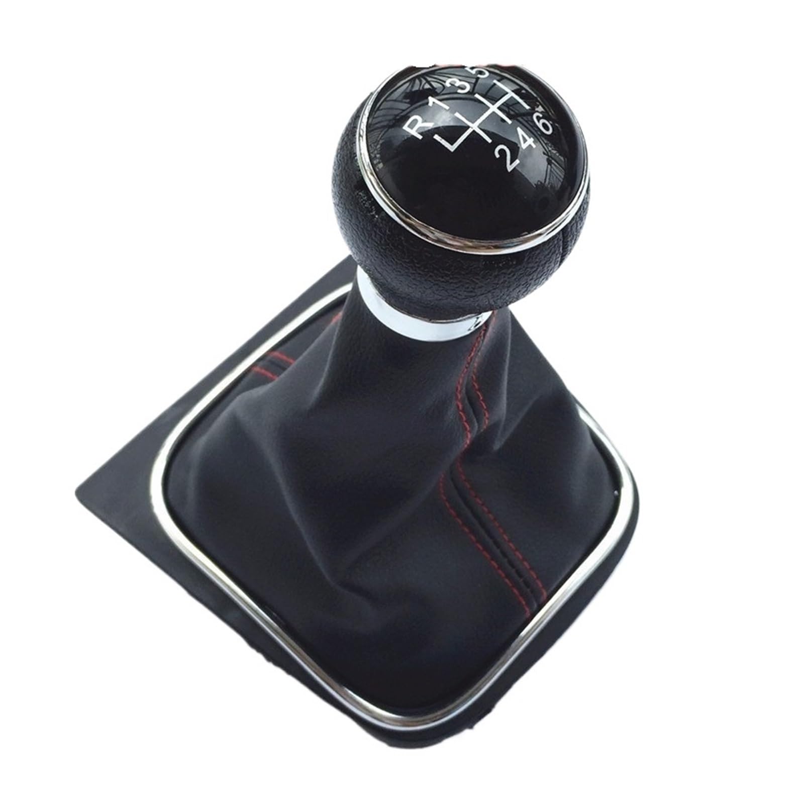 Cubecmq B0089 Gear Shift Lever Knob For Vw For Golf 5 6 V Mk5 Mk6 For Jetta R32 For Gti 2004-2014 5/6 Speed Gear Shift Knob Gearstick Gaiter Boot Stick Gaiter Boot Cover(B0089)