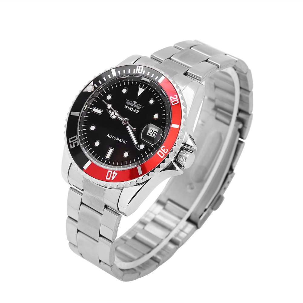 Mantel para Banquetes, Reloj Mecánico Automático de 3 Colores para Hombre y Mujer - Pulsera de Acero Inoxidable - Regalo