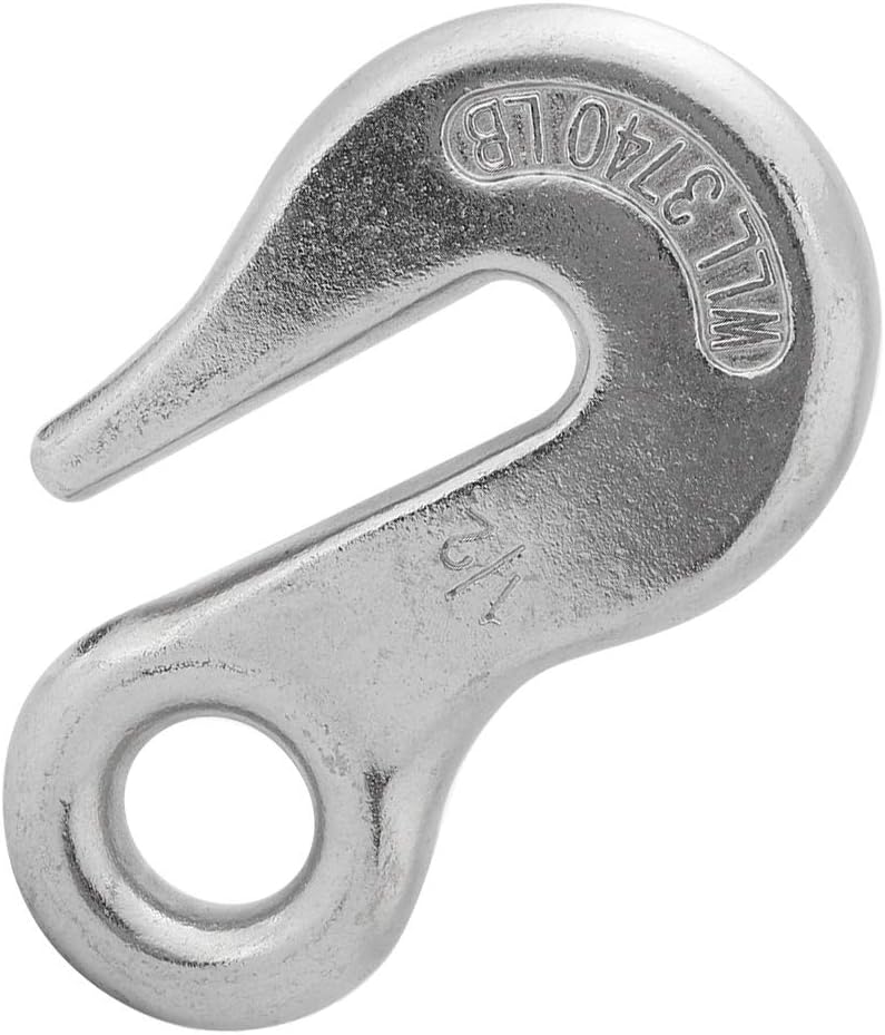 Stainless Steel Snap Hooks | Strong 820g Load Bearing | Weatherproof Boat/Kayak/Rowing Accessories | 4 Sizes 1/4 to 1/2 | Hard - Wearing Marine Hardware (1/2″)