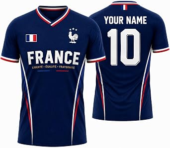 France Soccer Jersey Custom Name Number, French Jersey 2026, France Football Shirt for Men Women Fan Gift Apparel Game Day