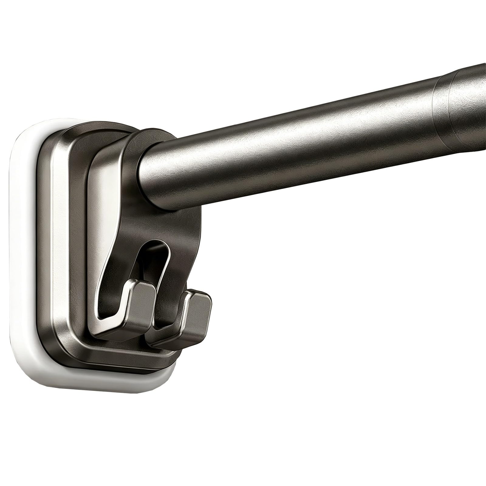 Adjustable Shower Curtain Rod, Stainless Steel Spring Curtain Rod No Drill, 14-98in for Closet Bathroom Laundry Room(Grey,35-50cm/14-20in)