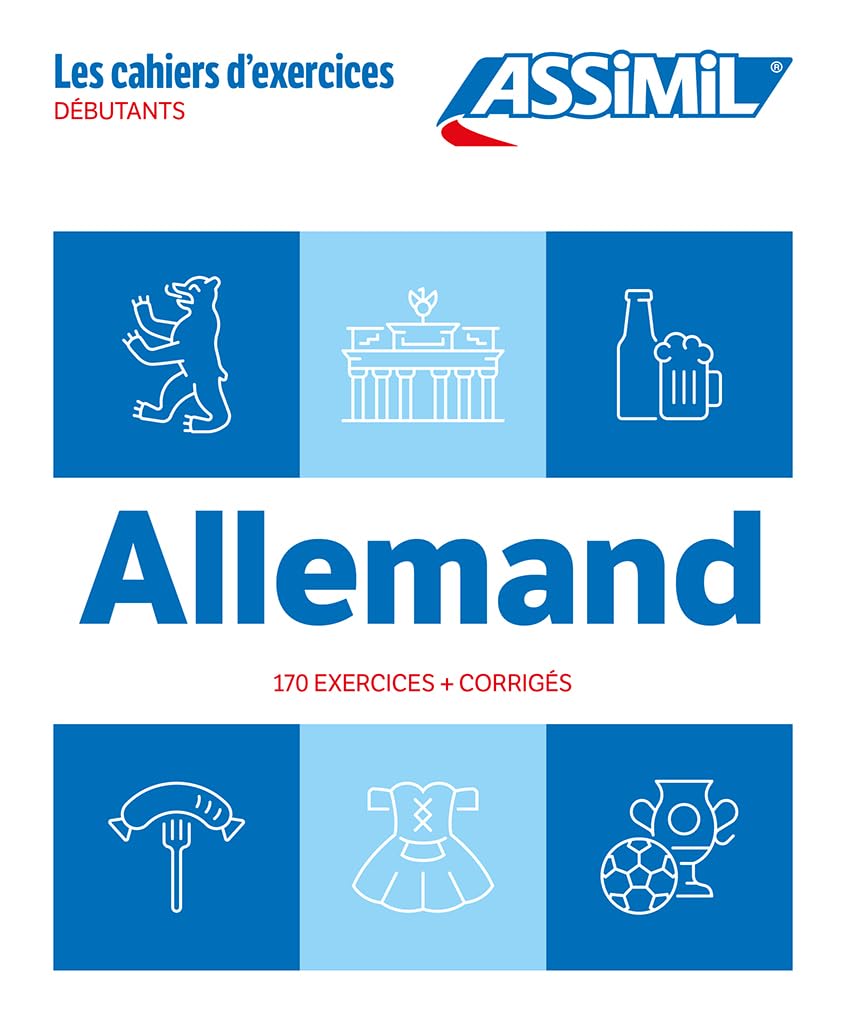 Cahier Allemand Debutants: 170 exercices + corrigés