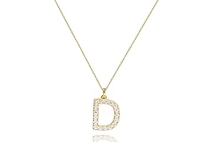 Initial Cubic Zirconia Necklace: A Personalized Touch of Gold