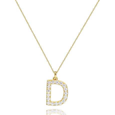 Initial Cubic Zirconia Necklace: A Personalized Touch of Gold
