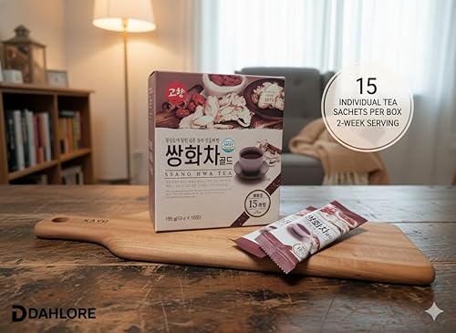 Miniatura 3 de Gohyang Ssang Hwa Tea Gold - Té de hierbas tradicional coreano con azufaifa, canela y raíz de angélica, apoyo inmunológico y refuerzo de energía, 15