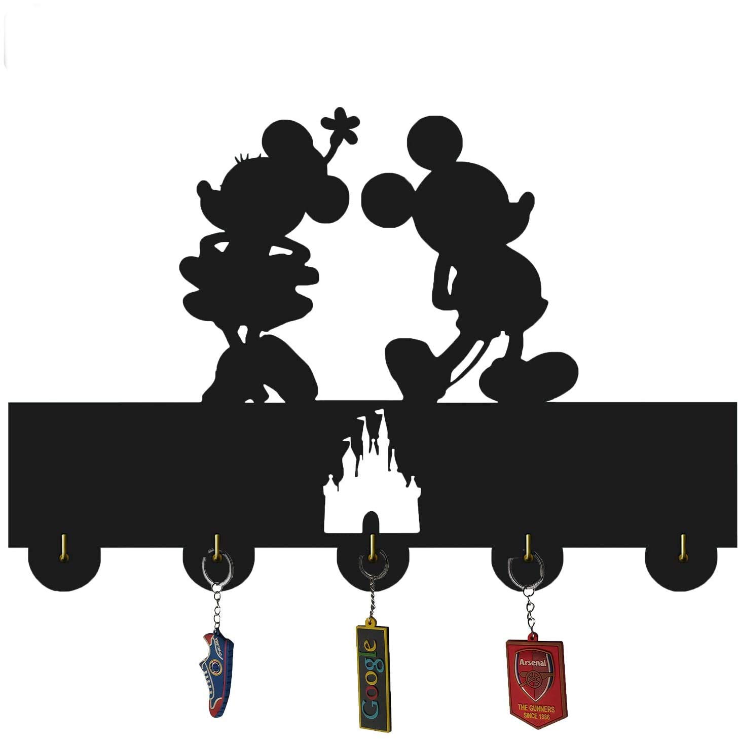 KingLive Mickey Disney Tema Decoración de pared Ganchos Hogar Decoración Pared Abrigo Bolsas Ropa Llaves Titular (Mickey 2)