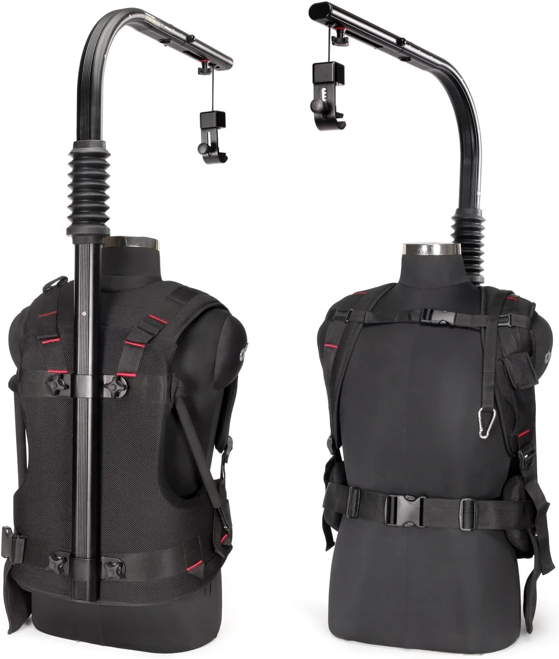 FLYCAM Flowline 400N Stabilizing Body Support for Camera & Gimbal(8-10Kg/17-22lb). Ergonomic & Comfortable, Increases Shot Stability. Height Adjustable, Front & Back Setup Positioning (FLCM-FLN-400N)