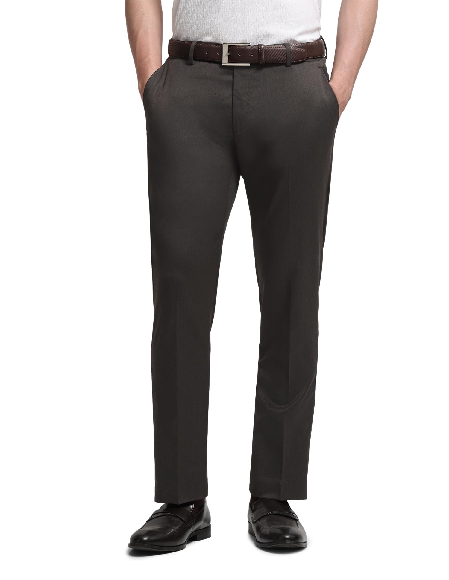 arrow Solid Tapered Fit Trouser-picture-43