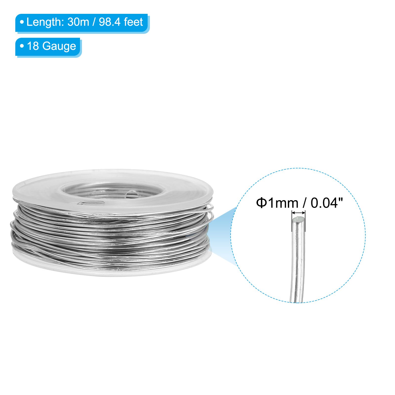 PATIKIL 100 Feet Aluminum Craft Wire - Image 2