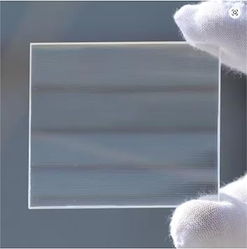 50x50mm Linear Fresnel Lens, 150mm Focal Length PMMA Threaded Optical Lens for LED Strip Light Condenser150mm