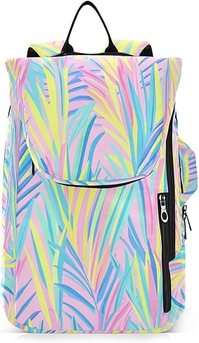 Mochila de tenis para adultos, grande, resistente, plantas tropicales, simple, 2 raquetas, bolsa de tenis acolchada, bolsa de gimnasio para hombres