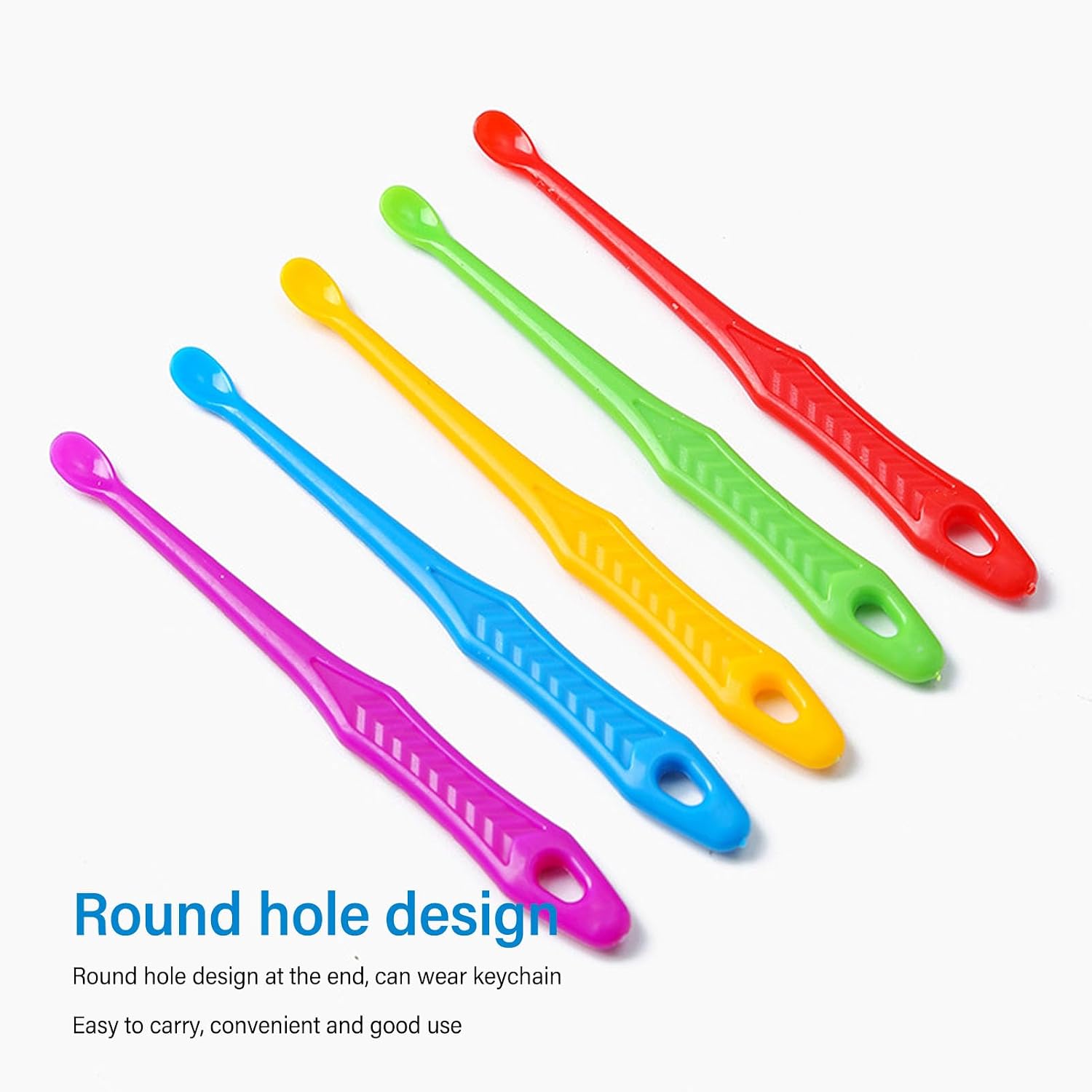 Ear Pick Earwax Removal Kit, 200Pcs Plastic Ear Spoon Ear Pick Ear Cleaning Spoon Rounded Earwax Curette Ear Wax Remover Tools