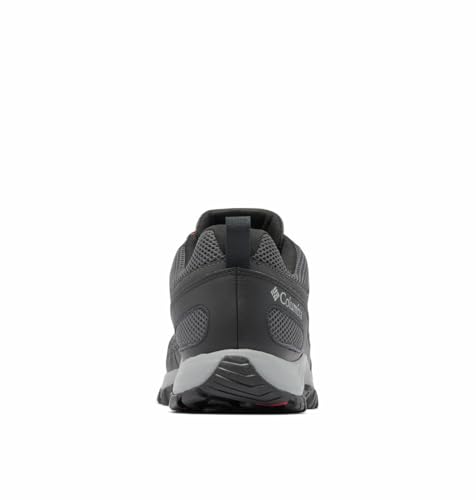 Columbia Men's Granite Trail Waterproof, Shark/Mountain Red, 7.5