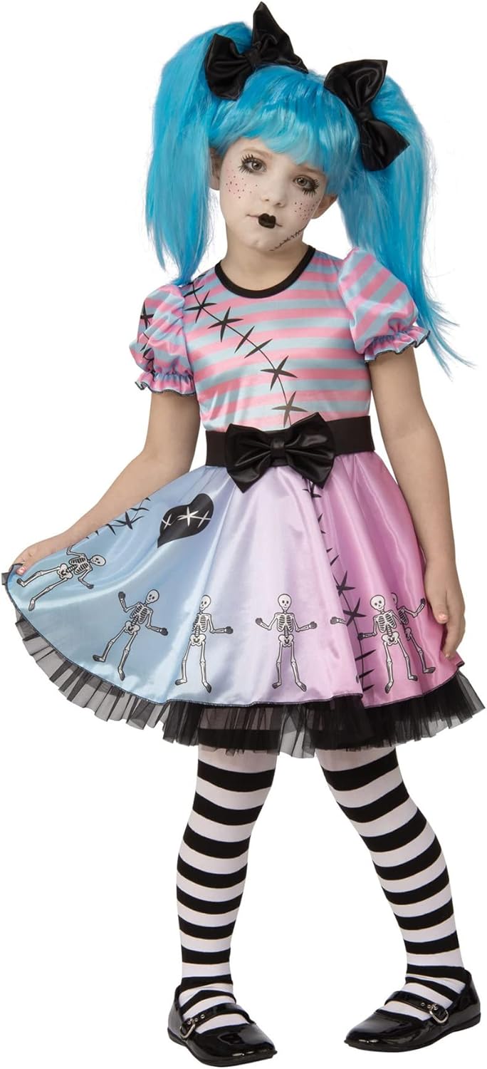 Rubie's Unisex-Child Opus Collection Child's Little Blue Skelly CostumeCostume