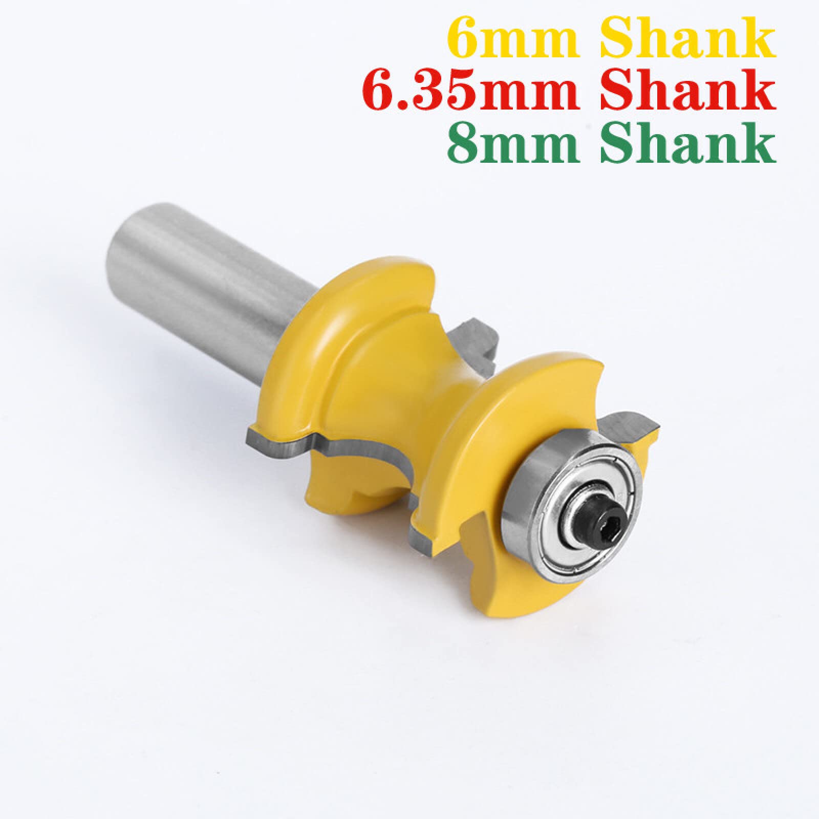 1Pc 6mm/6.35mm/8mm Shank Concave Radius Frese Convex Column Line Moulding Router Bit Cutter per la lavorazione del legno,gambo 8mm
