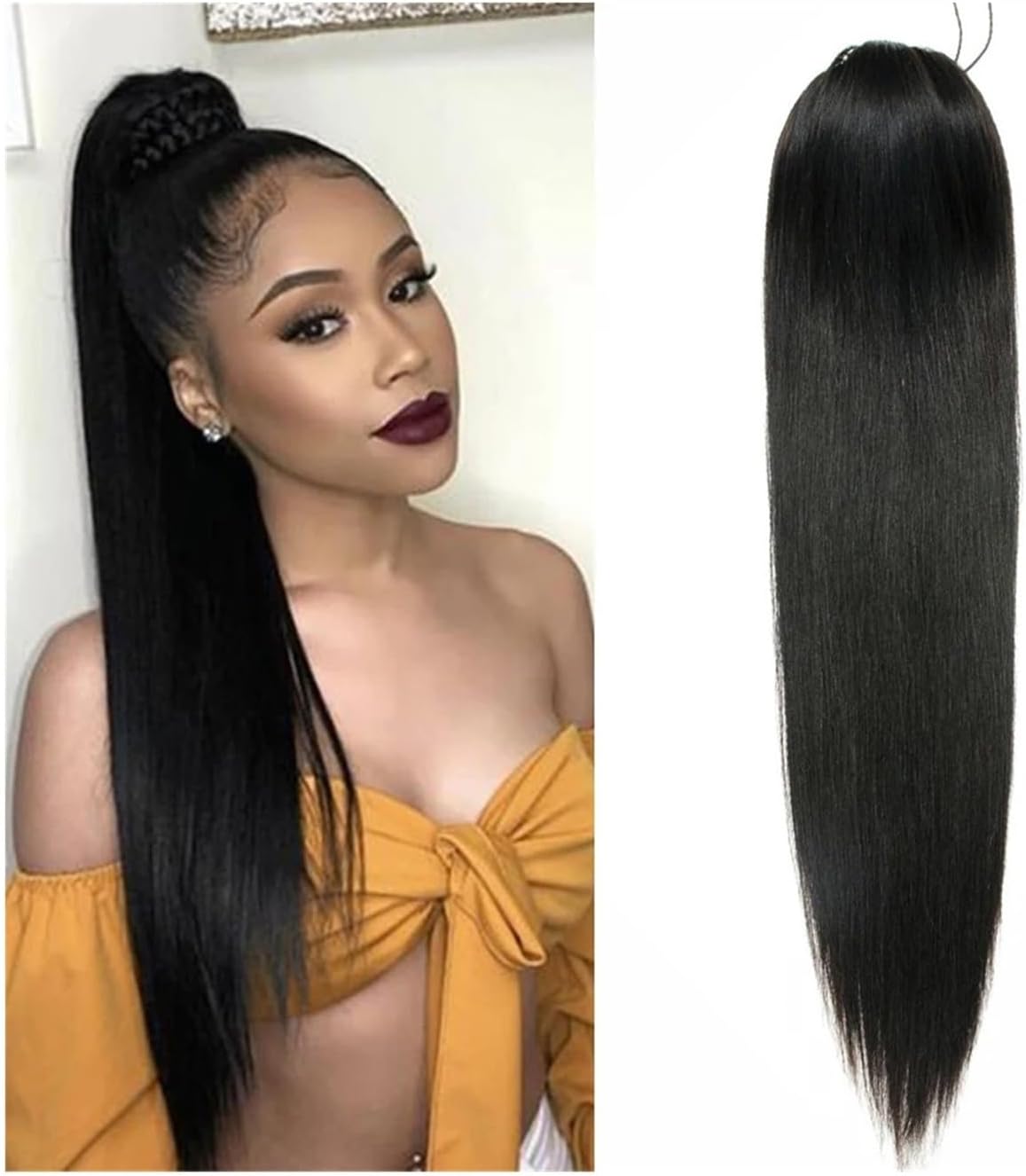 Queue de Cheval Extensions de queue de cheval avec cordon de serrage