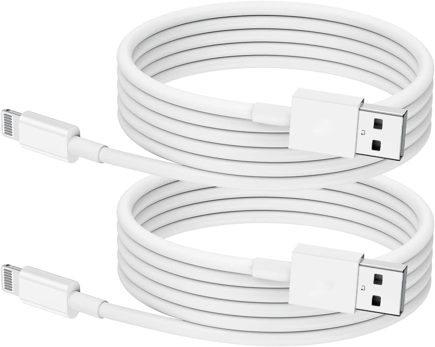 Apple MFi Zertifiziert iPhone Kabel 2m 2Pack, Lightning Ladekabel Lang für iPhone 14/14Pro Max/13/13Pro/13Mini/12/12Pro/12 Mini/11/11Pro/X/8/8Plus/7/6