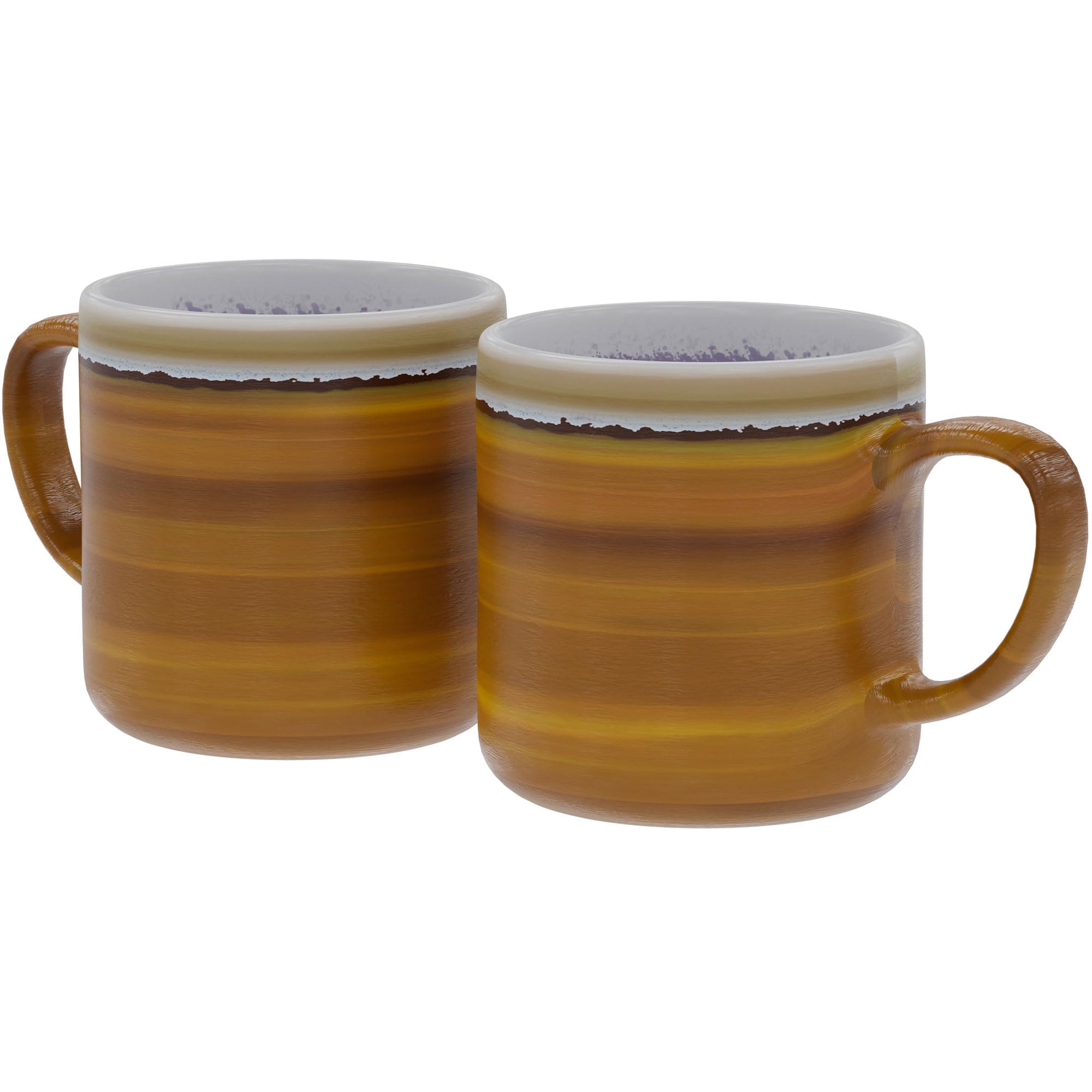 Amazon.com: American Atelier Jumbo Glazed Coffee Mugs, Set of 2