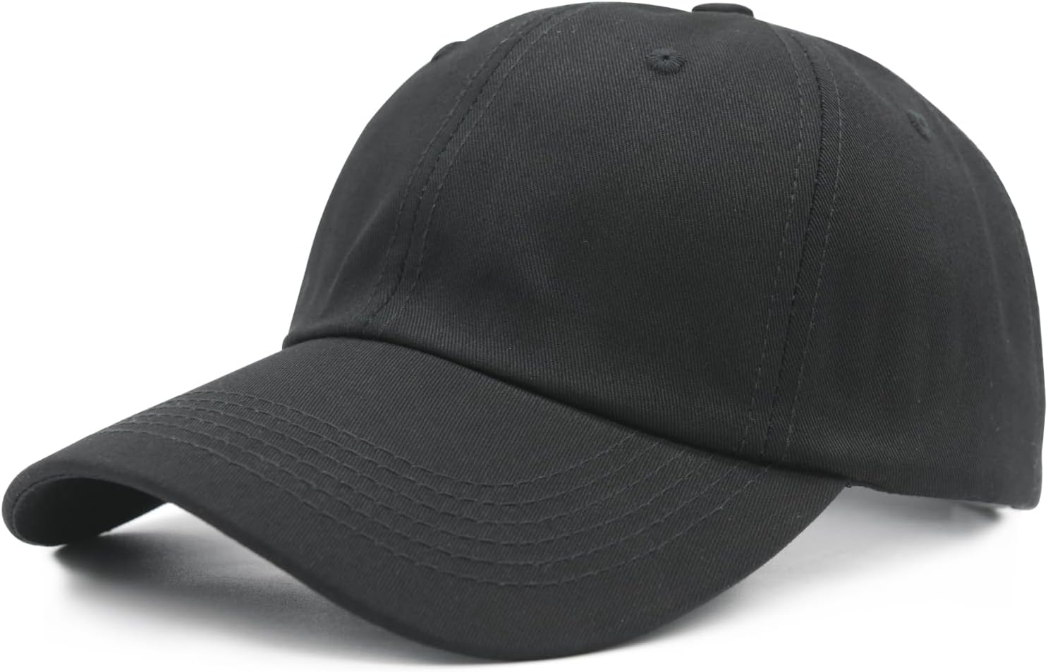 Waldeal Oversized Baseball Hats for Men Big Heads, Adjustable Cotton Large XL Plain Baseball Cap