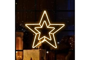 XL SIZE 360 LED Light Super Bright Star Neon, Warm White Christmas Decoration