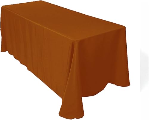 Runner Linens Factory Mantel rectangular de poliéster de 89.8 x 140.2in (rudo)