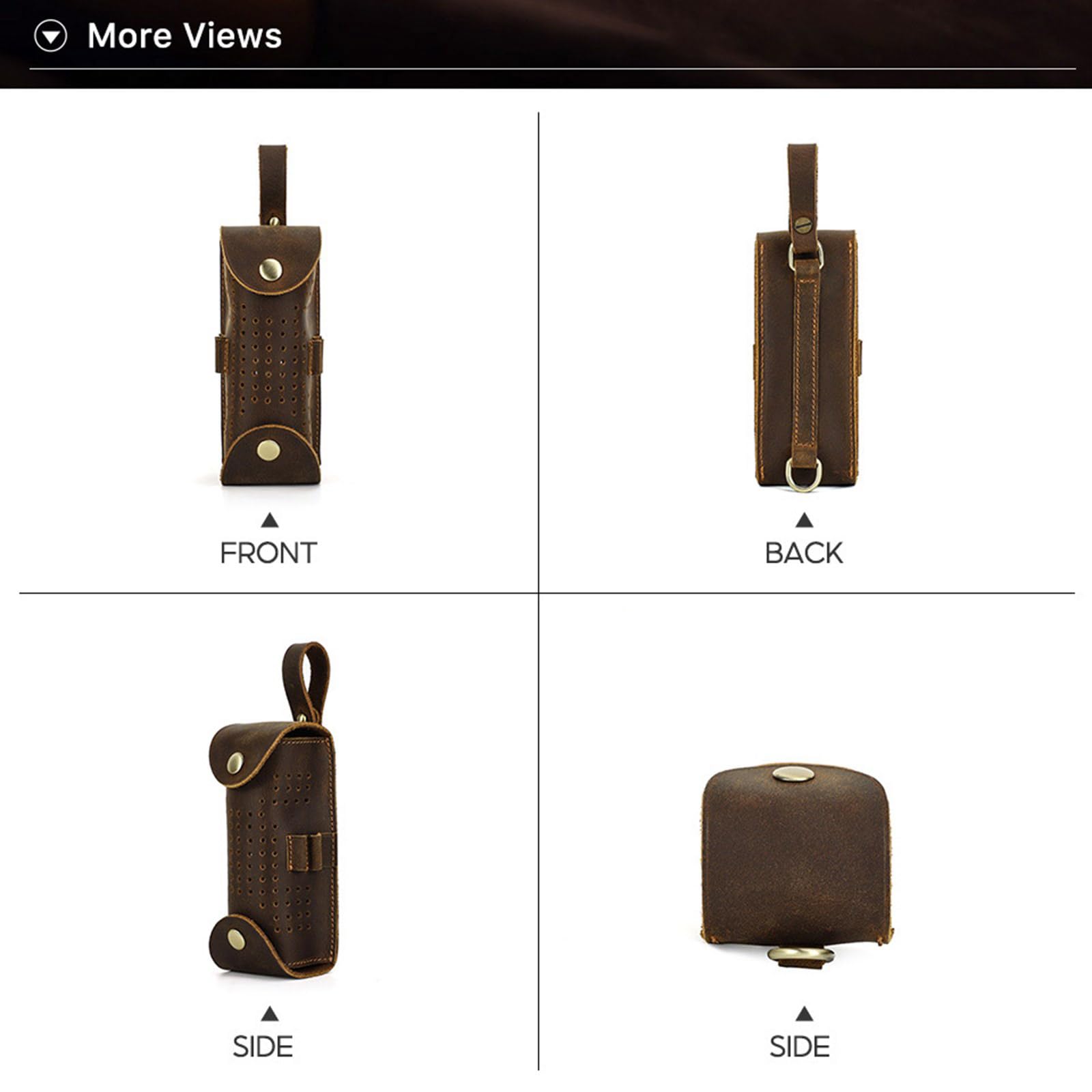 Borsa da golf in pelle 3 scomparti custodio uomo donna