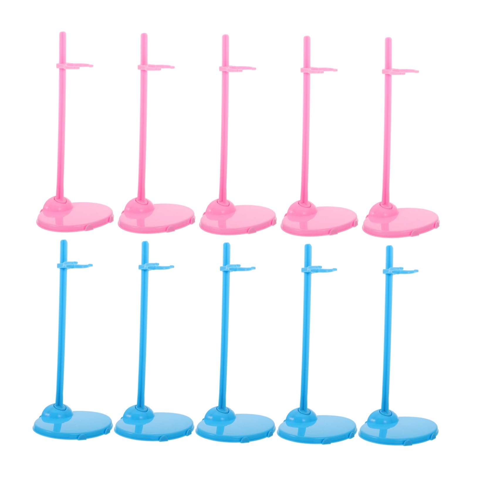 WOONEKY Pcs Plastic Doll Stand Holders Toy Display Stands for Boys and Girls for Display Prevents Damage and Dust