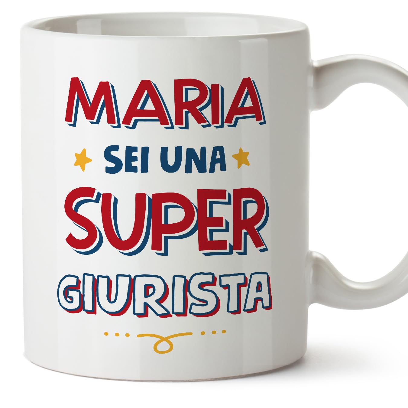 MUGFFINS Personalised Mug for Solicitor Woman - in Italian - Sei Super - Funny Custom Gift for Colleagues - Ceramic 11oz Mug — image 1