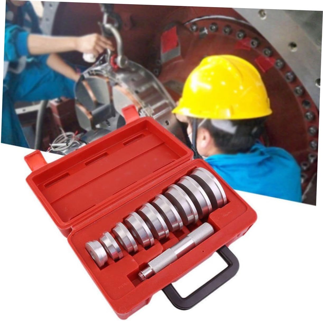 10Pcs Axle Bushing Bearing Race Seal Removal Tool with Knurled Handle Durable Installer for Wheel Bearings Versatile Disc for Easy Operation