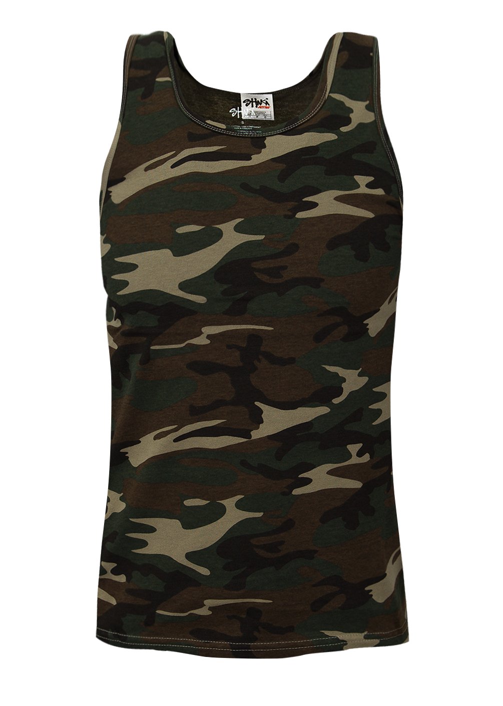 Shaka WearMen's Basic Sleeveless Tank Top Cotton Solid Muscle Workout T-Shirt Undershirt Activewear Sizes S~5XL