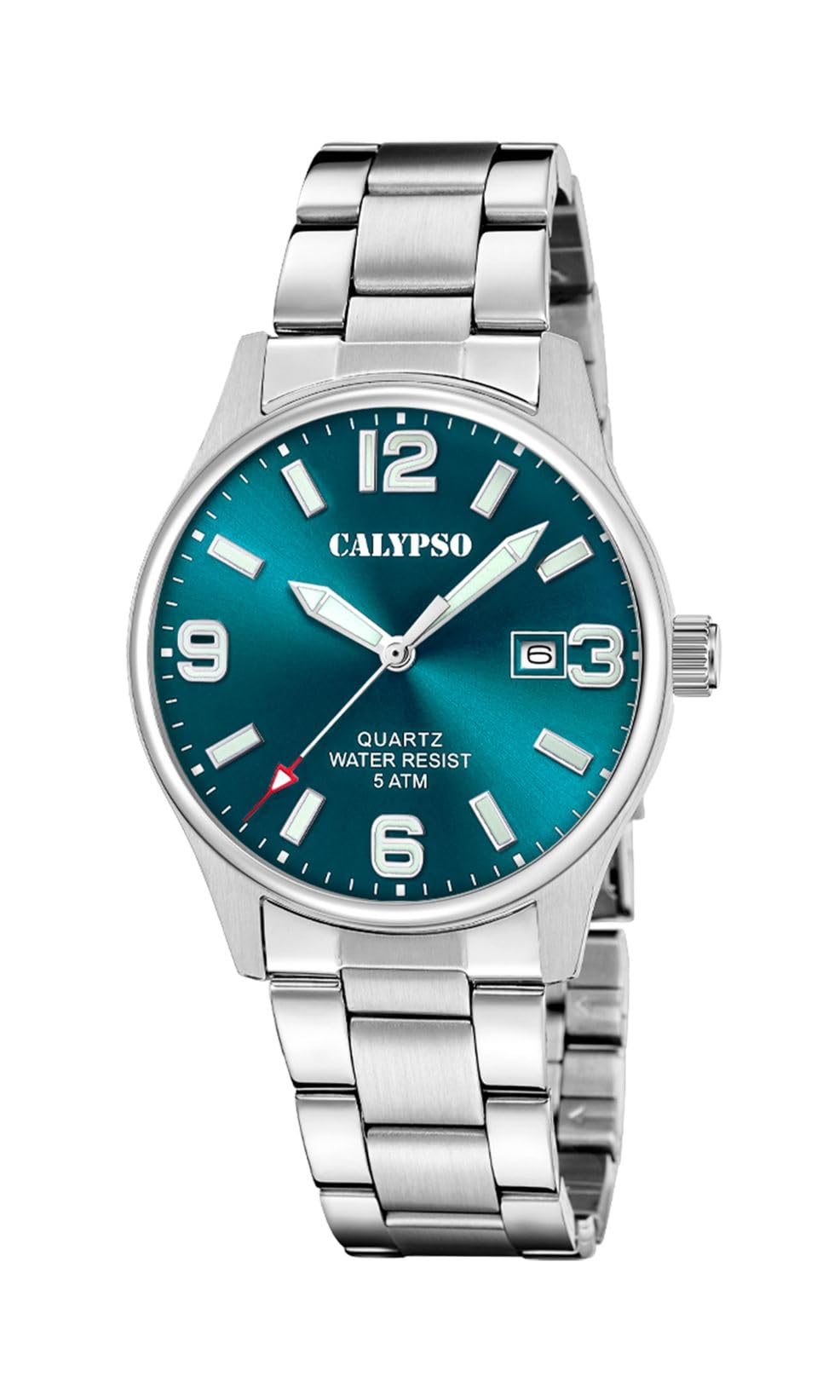 Calypso Mens Stainless Steel Watch with Steel Bracelet K5860/5