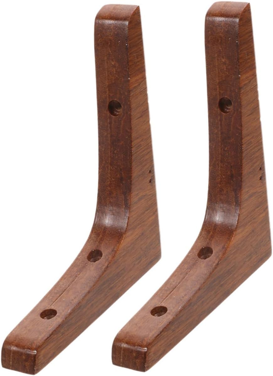 2Pcs Heavy Duty Bracket Shelf Support for Floating and Corner Shelves Wooden Shelf Bracket with Smooth Surface Easy to Install Wall Mount Shelf Holder for Office