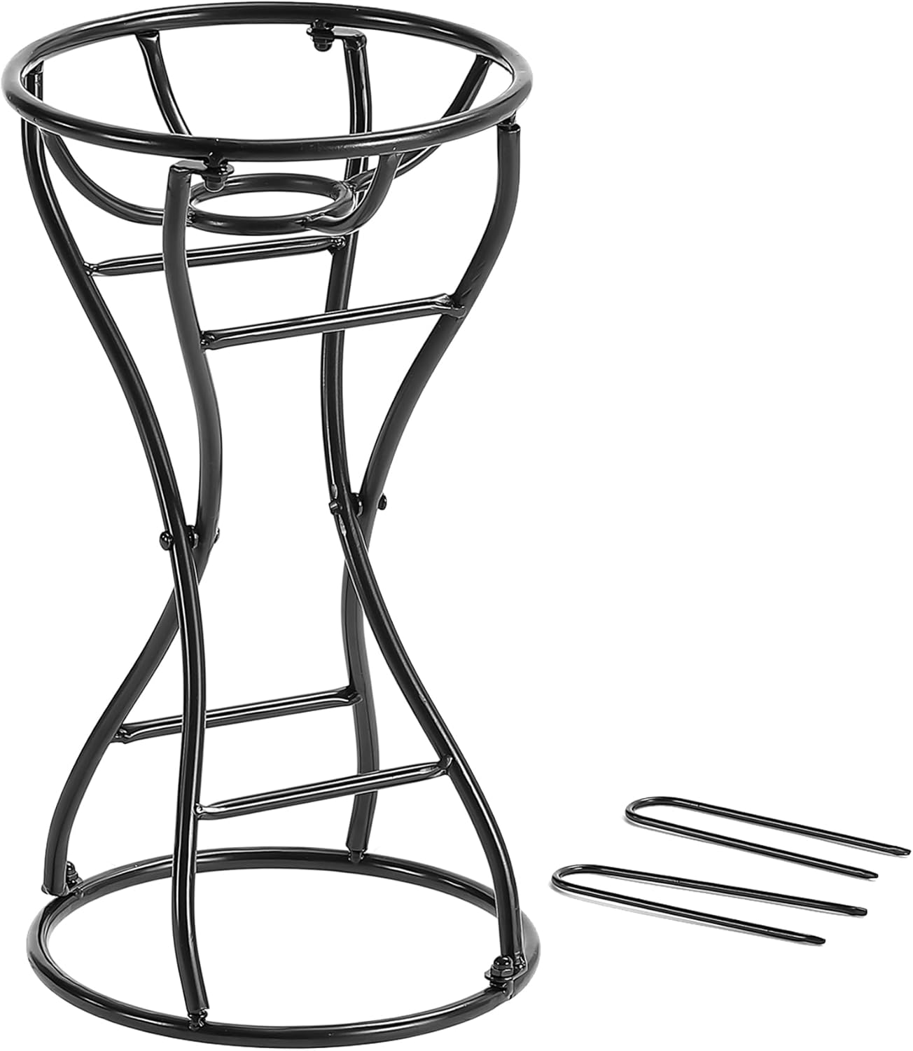 Wenbery Metal Gazing Ball Holder Stands for 10 or 12 inch Balls, Black Outdoor