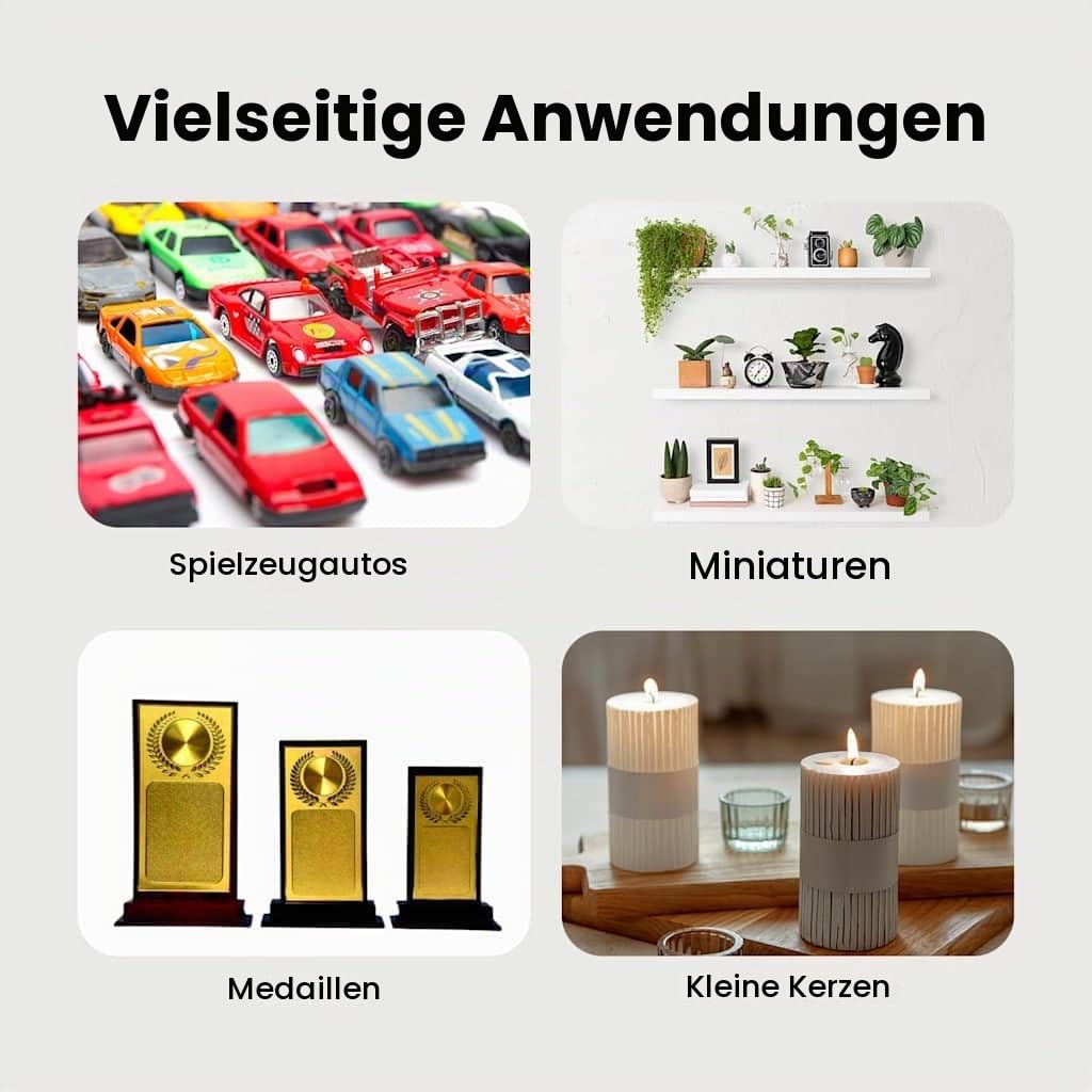 vidaXL Wanddisplay-Case mit Regal Beige 40 x 8,5 x 54 cm Sperrholz, Moderne, rechteckige Wandregal-Lösung für viel Stauraum, stilvoller transparenter Vitrinenschrank