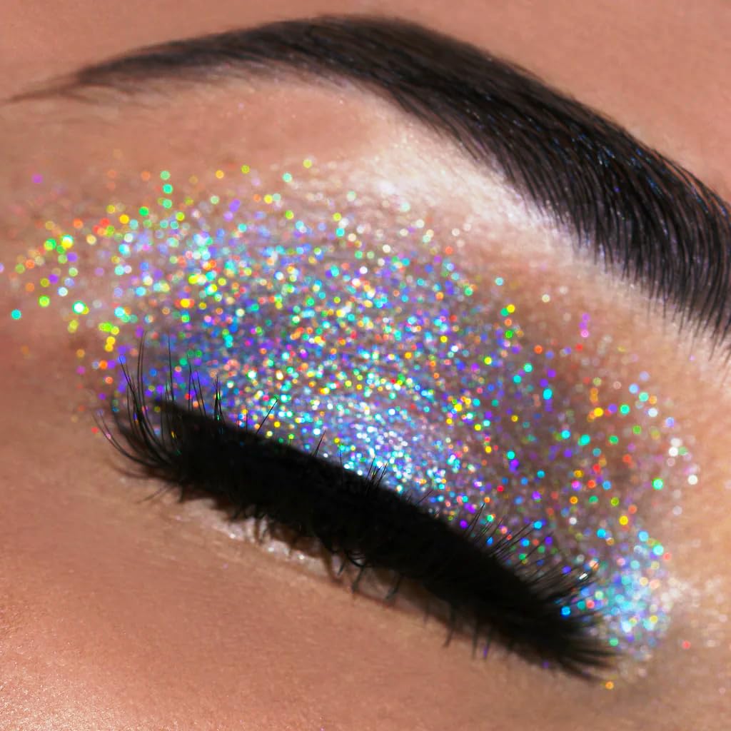 Mahir Glitter Supreme Quality Nail Art & Design Glitter Especially for Nail Art 50 Gm Pack (Holographic Silver) 2