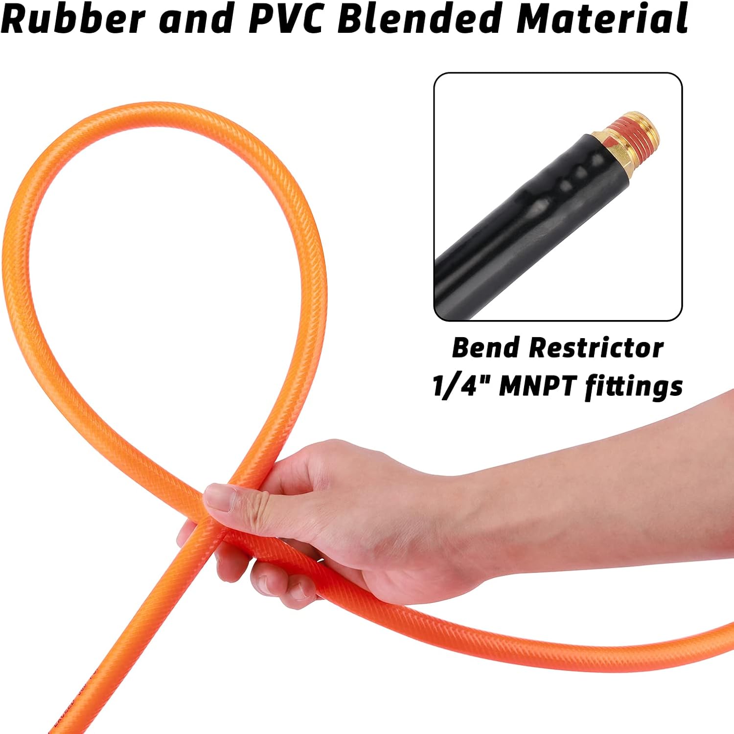 AIRTOON 18 Pieces Air Tool Accessories Kit with 3/8 Inch X 25 FT PVC Hose, 1/4 Inch NPT Quick Connect Fittings, Air Blow Gun, Tire Gauge, Air Chuck thumbnail