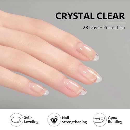 Miniatura 73 de GAOY Gel constructor para uñas, fortalecedor de uñas de 0.6 fl oz en una botella, gel duro para extensión de uñas, secado por luz UV de larga