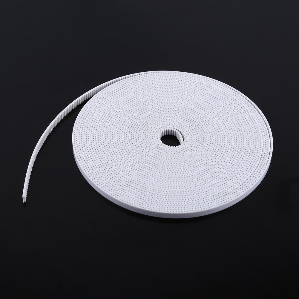 PU Timing Belt, Flexible Strong Steel Core Synchronous Cogged Toothed Drive Belt for 3D Printers White 6mm 10M — Amazon image 5