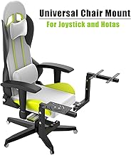 Universal Games Chair Mount for Flight Sim Game Joystick, Throttle and Hotas Systems Compatible with Logitech X56, X52, X52 Pro, Thrustmaster T-Flight Hotas, A10C Hotas Warthog, T.16000M, TCA