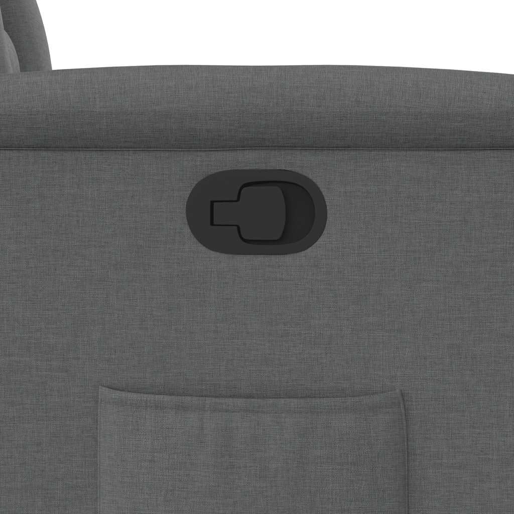 Close-up of the manual reclining handle
