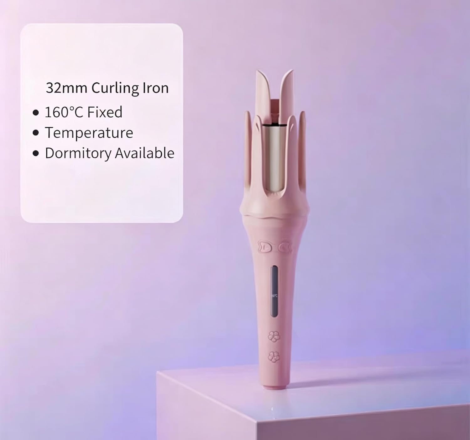 32mm Automatic Curling Iron, Negative Ion Hair Curler, Long-Lasting Big Wave Curling Wand, Lazy Hair Styling Tool for Effortless Loose Curls
