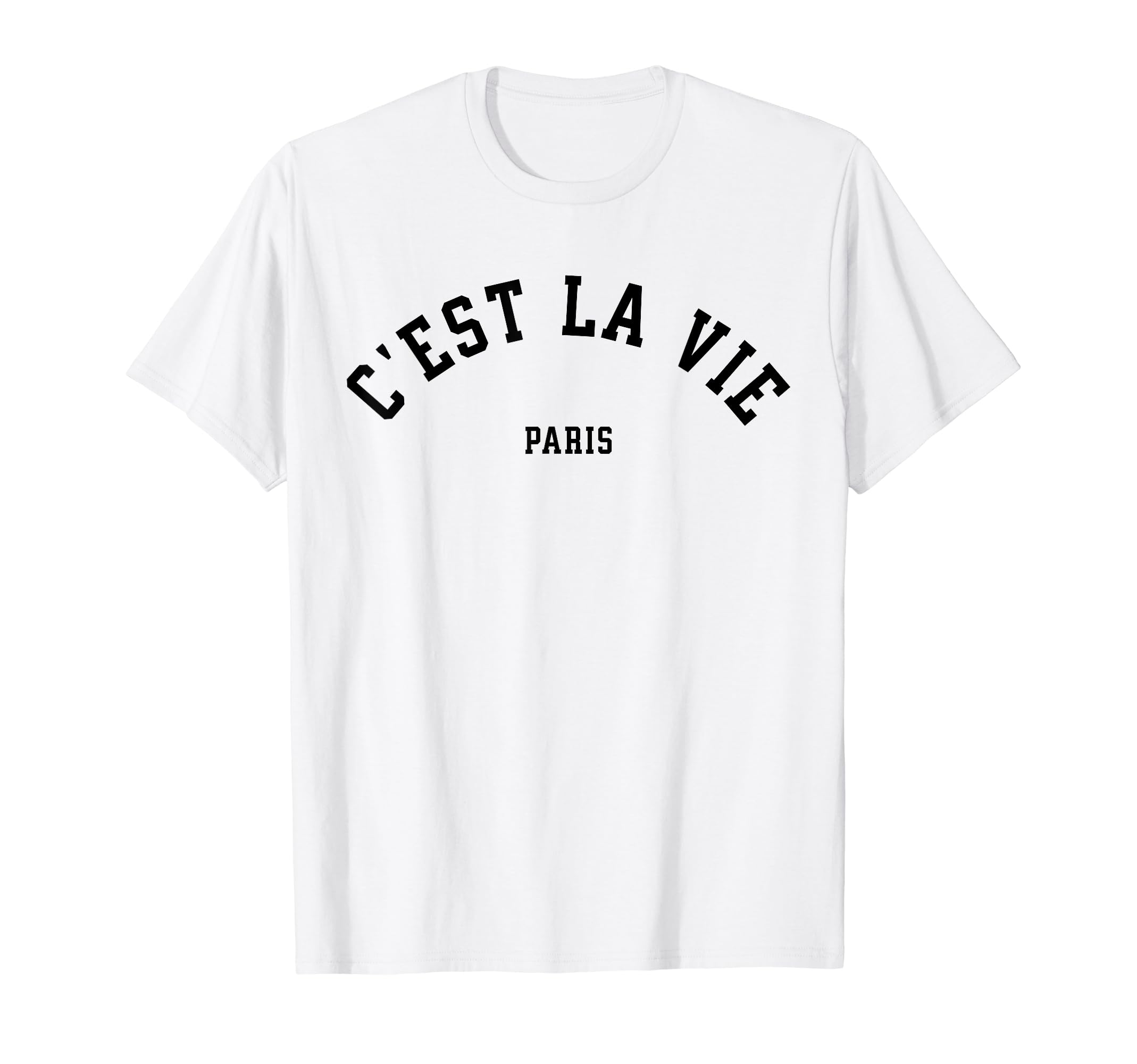 C'est La Vie Paris France Women Men Vintage SummerGraphic T-ShirtOEKO-TEX STANDARD 100