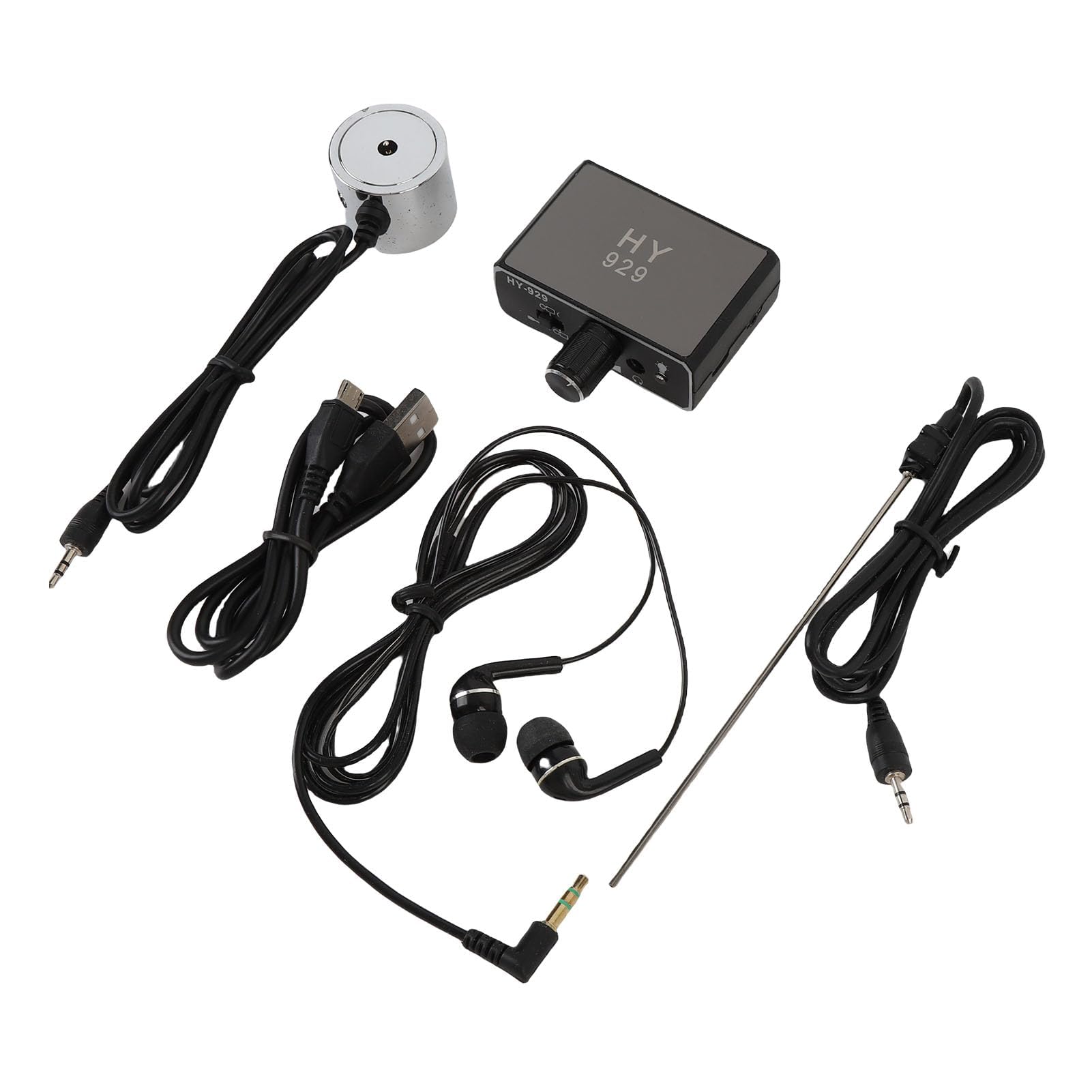 Tbest Detector de Fuga de Agua, USB Recargable de la Tubería Subterránea de Agua Subterránea Monitor de Dispositivo de Escucha para la Construcción del Sitio Fontanería