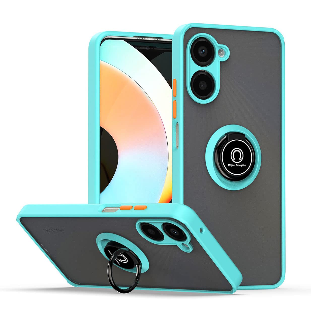 UPLAI Cover per Realme 10 4G, Ultra Sottile Antiurto Premio PC Custodia